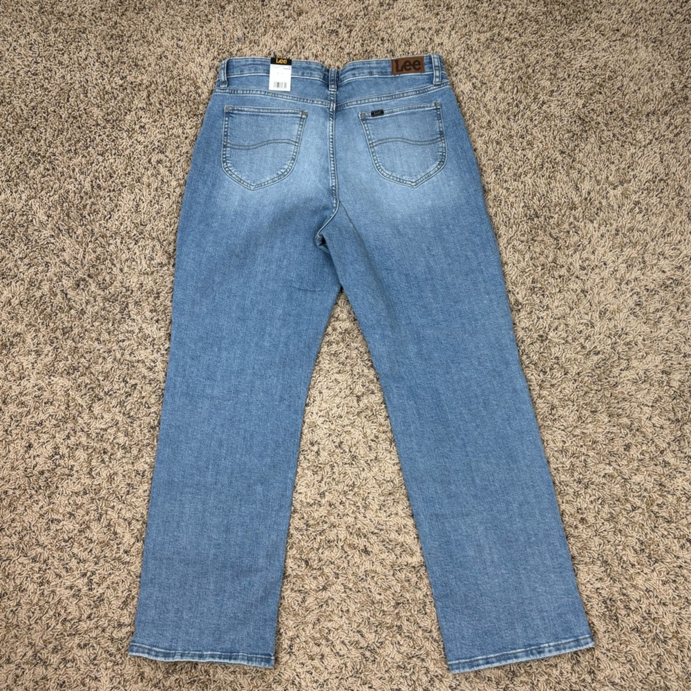Lee Jeans 14 Blue Legendary Style Boyfriend Mid‎ Rise Light Wash Stretch Denim - Picture 5 of 11